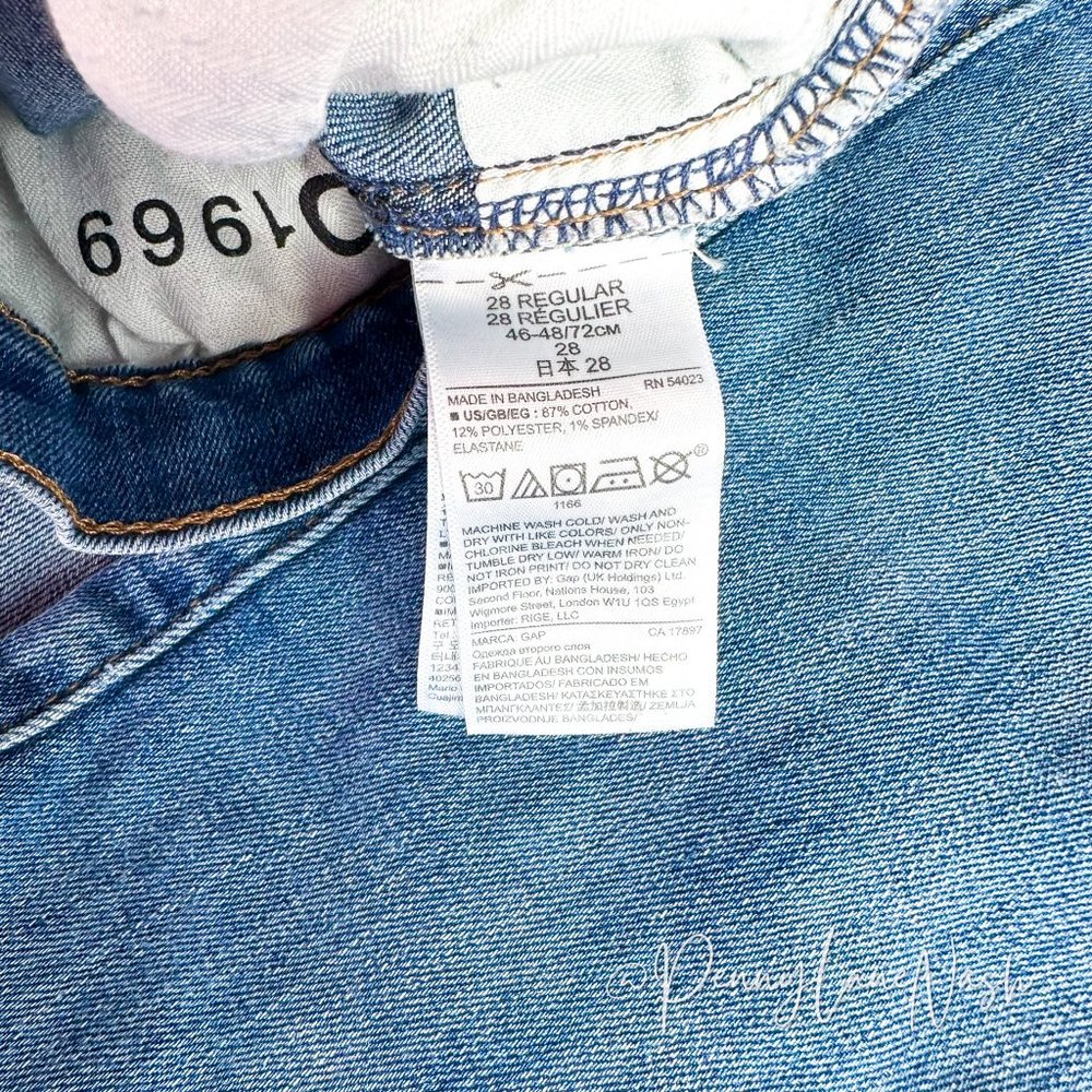 Gap 1969 True Skinny Ankle Jeans Blue Size 28R - Picture 8 of 11